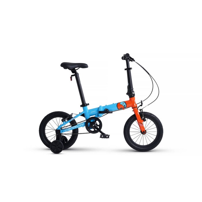 Велосипед 14'' Maxiscoo S007 PRO, цвет Синий с Оранжевым