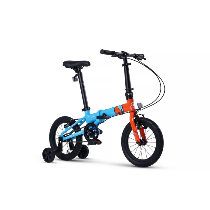 Велосипед 14'' Maxiscoo S007 PRO, цвет Синий с Оранжевым