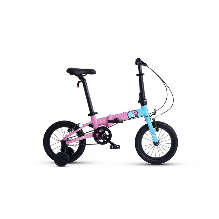 Велосипед 14'' Maxiscoo S007 PRO, цвет Розовый с Синим