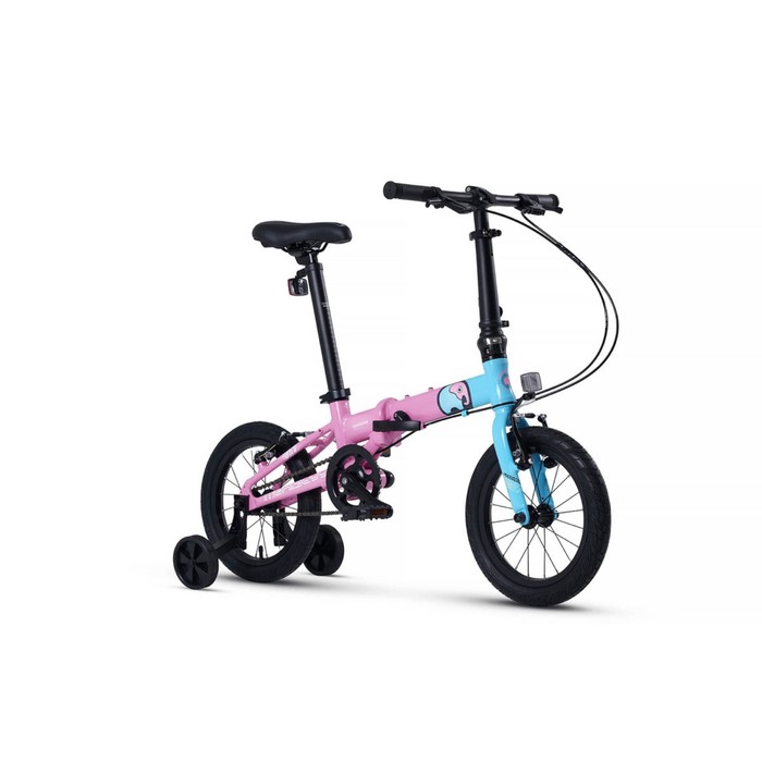 Велосипед 14'' Maxiscoo S007 PRO, цвет Розовый с Синим