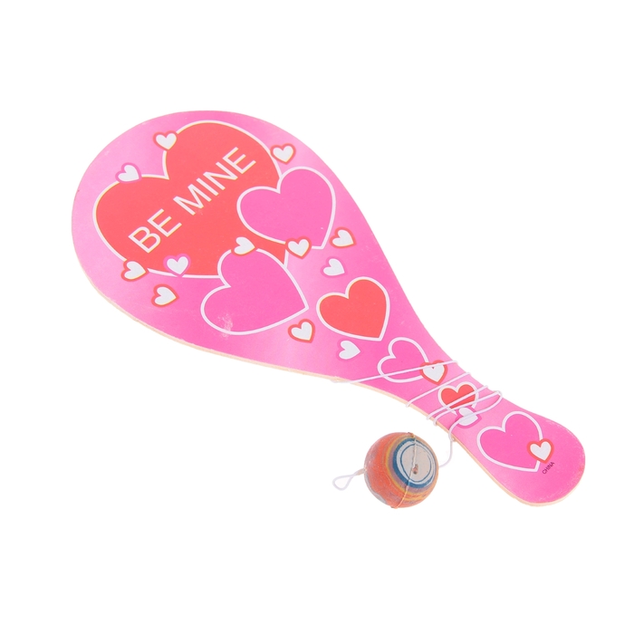 Игра-лапта "Сердечки", цвета МИКС