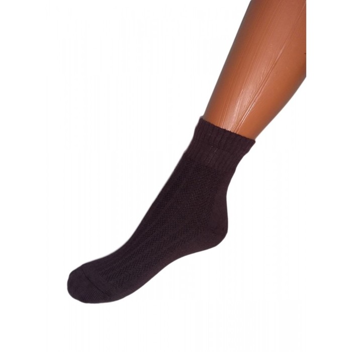 Носки детские, размер 14-16, цвет коричневый