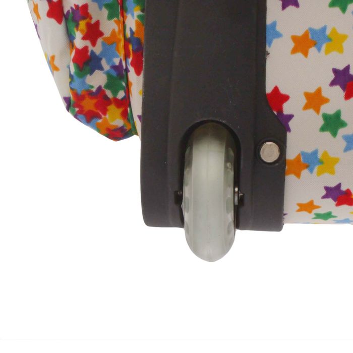 Сумка дорожная "Ассорти", 1 отдел, 4 наружных кармана, 2 колеса - каучук, выдвижная ручка, цвет белый