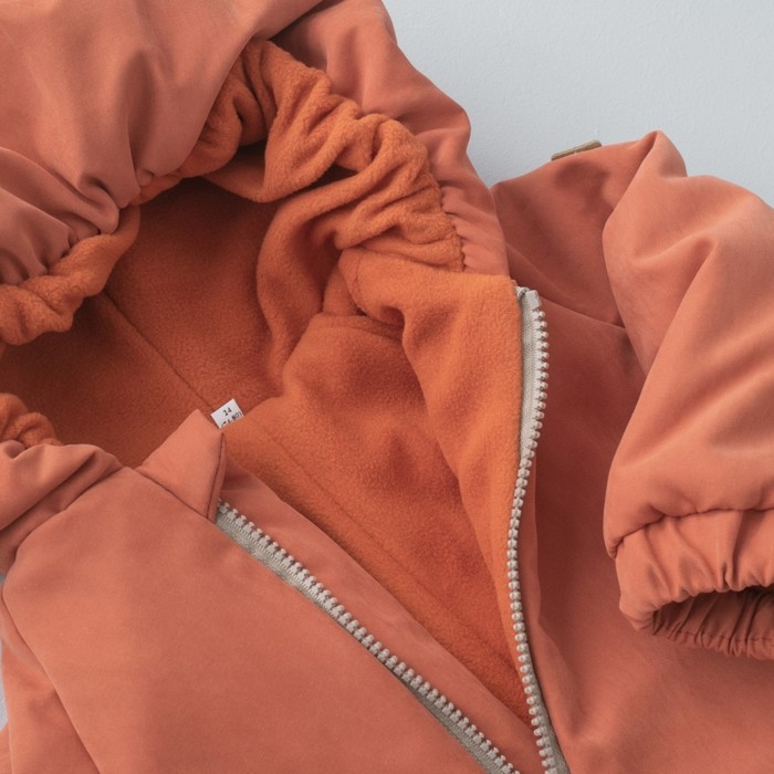 

Комбинезон детский демисезонный открытый KinDerLitto «Верт-2», рост 74-80 см, цвет терракотовый