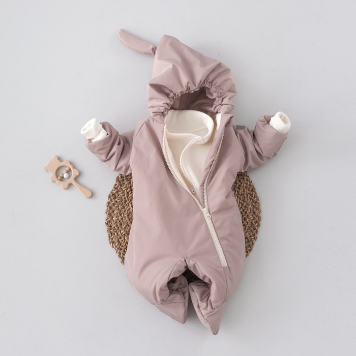 

Комбинезон детский демисезонный KinDerLitto «Новый Гномми-1», рост 68-74 см, цвет какао