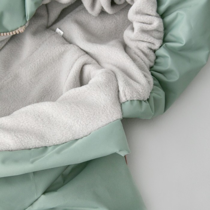 Комбинезон детский демисезонный открытый KinDerLitto «Новый домовёнок-2», рост 74-80 см, цвет полынь
