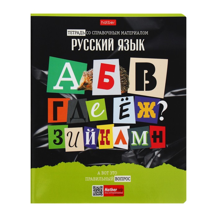 

Тетрадь предметная "Следствие ведут ученики", 48 листов в линию "Русский язык", обложка мелованный картон, выборочный лак, со справочным материалом