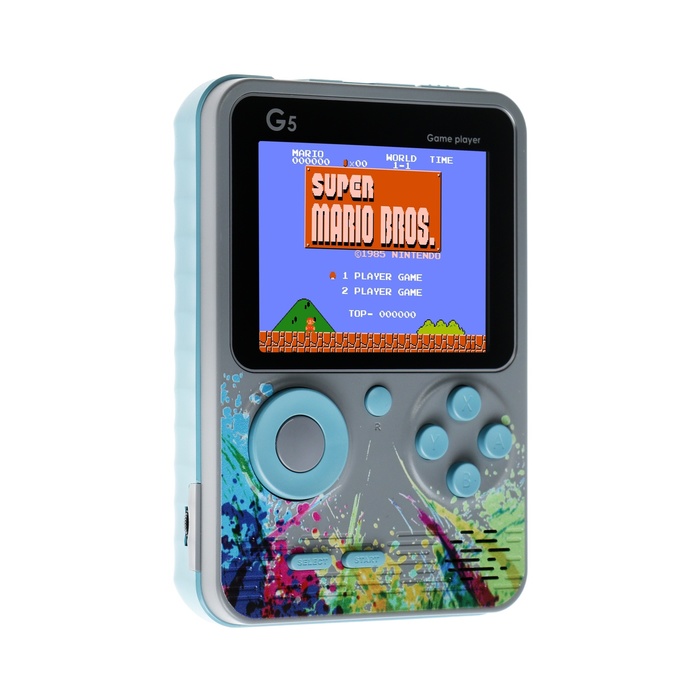 

Игровая приставка G5, с геймпадом, AV кабель, 8 бит, 800 игр, серая