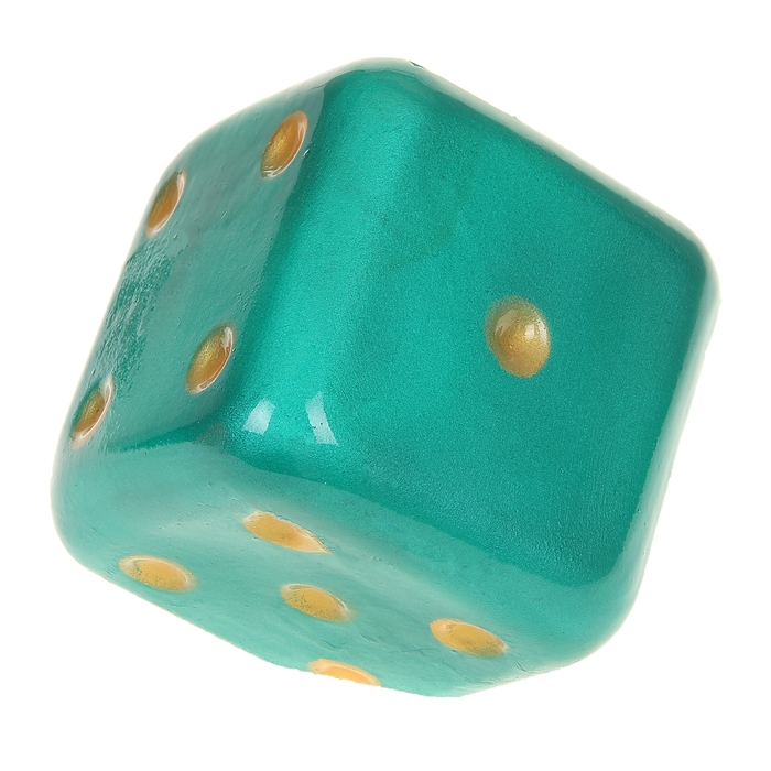 Копилка "Кубик" зелёная