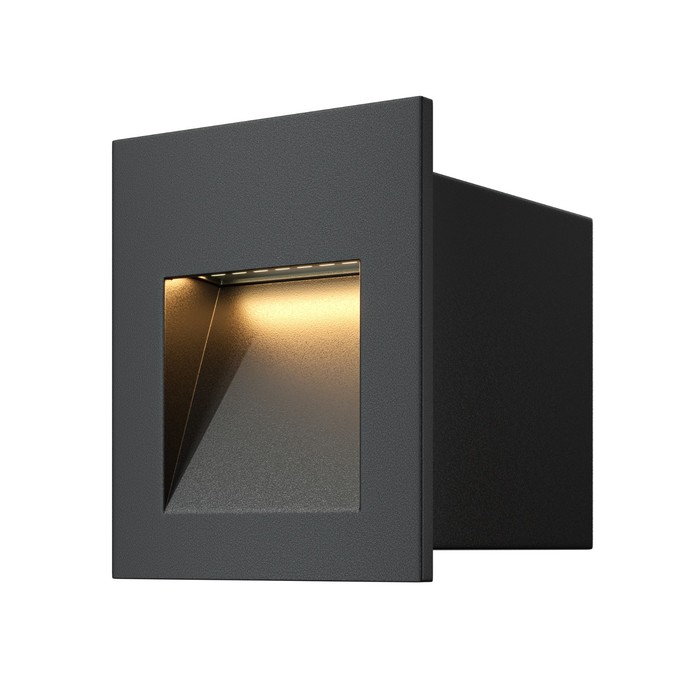 

Подсветка для лестниц Outdoor O038-L3B, 3Вт, 6,5х6,8х6,2 см, LED, 100Лм, 3000К, цвет чёрный