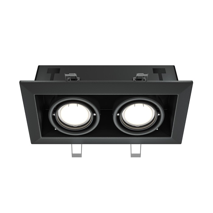 Светильник встраиваемый Technical DL008-2-02-B, 2х50Вт, 24,5х12,6х7,2 см, GU10, цвет чёрный