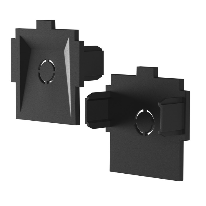 

Комплект заглушек для встраиваемой трековой системы Technical TRA084EC-12B, 3,3х3,3х1,2 см, цвет чёрный, 2 шт