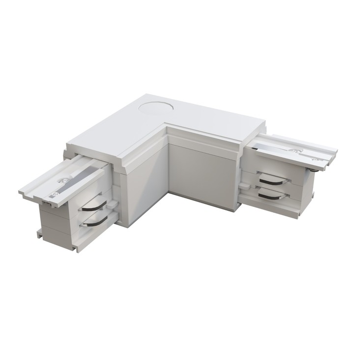 

Коннектор угловой внешний для накладной трековой системы Technical TRA005CL-31W-L, 9,9х9,9х3,2 см, цвет белый