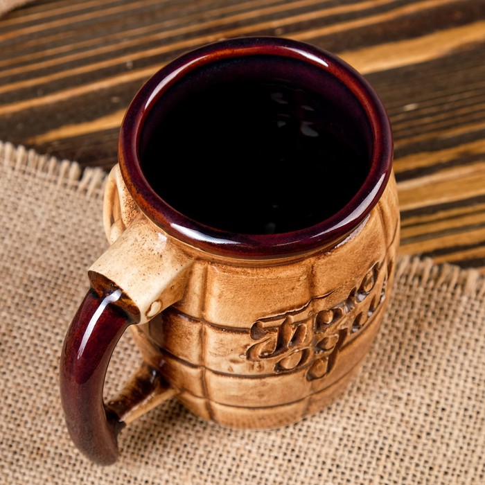 Кружка для пива "Граната глазурь" 0,35 л, микс