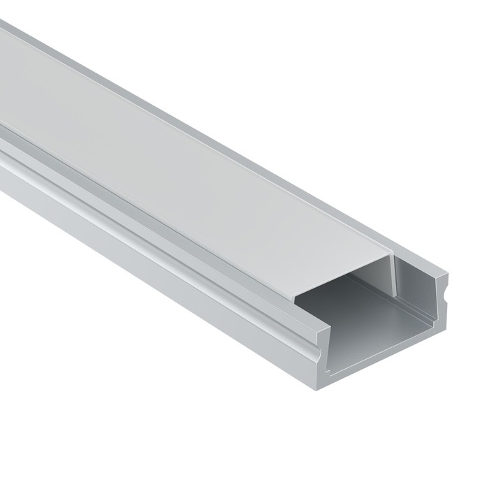 Алюминиевый профиль накладной Led Strip ALM001S-2M, 200х1,5х0,6 см, цвет серебро