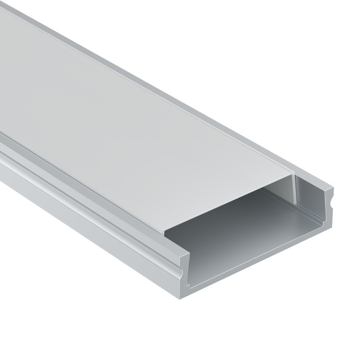 Алюминиевый профиль накладной Led Strip ALM002S-2M, 200х2,38х0,6 см, цвет серебро