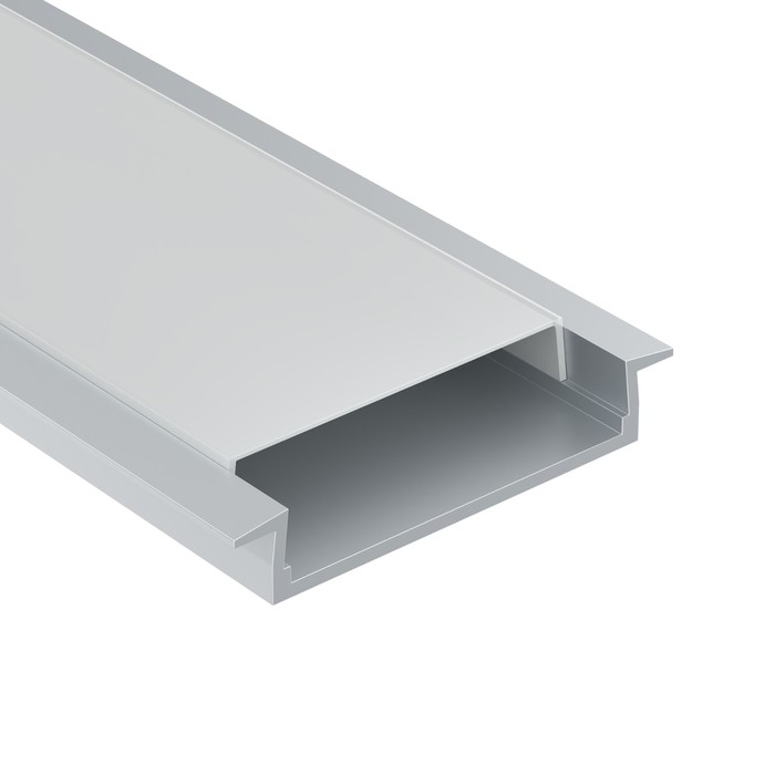 Алюминиевый профиль встраиваемый Led Strip ALM003S-2M, 200х3,04х0,6 см, цвет серебро
