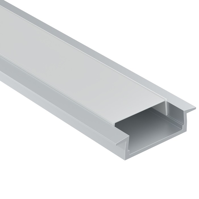 Алюминиевый профиль встраиваемый Led Strip ALM004S-2M, 200х2,2х0,6 см, цвет серебро