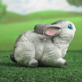 

Садовая фигура "Сидящий зайчик", бело-серая, 11 см × 20 см × 13 см
