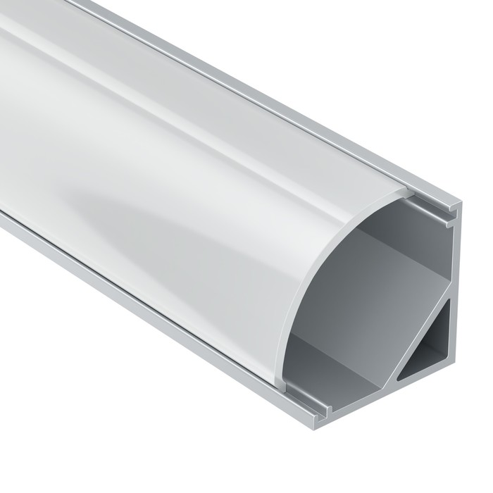 Алюминиевый профиль накладной Led Strip ALM008S-2M, 200х1,6х1,6 см, цвет серебро