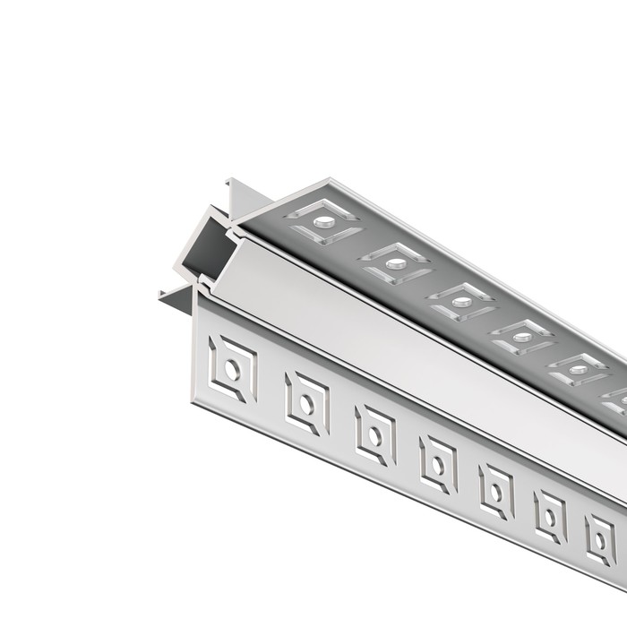 Алюминиевый профиль скрытого монтажа Led Strip ALM-4623-S-2M, 200х4,6х2,4 см, цвет серебро