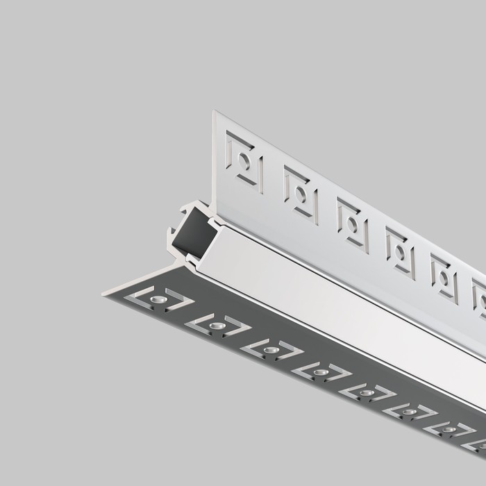 фото Алюминиевый профиль скрытого монтажа led strip alm-5022-s-2m, 200х5х2,2 см, цвет серебро