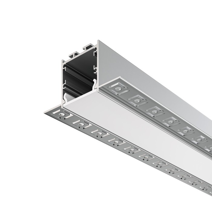 Алюминиевый профиль скрытого монтажа Led Strip ALM-7135-S-2M, 200х7,15х3,5 см, цвет серебро