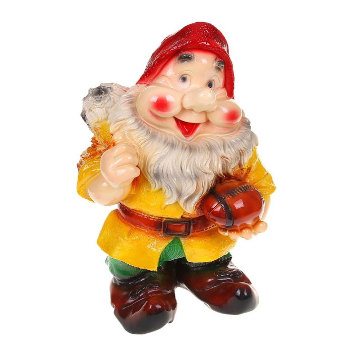 Садовая фигура "Гном" большая, зелёные штаны