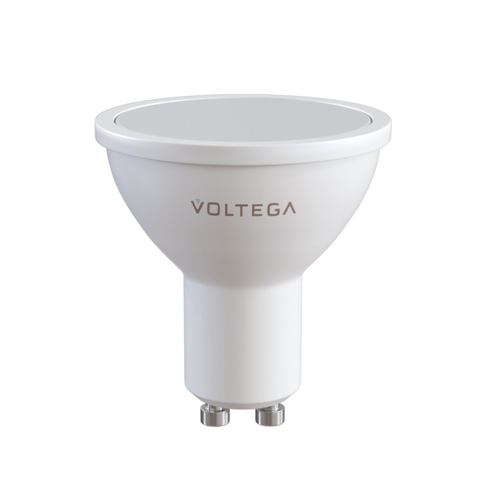 цена Лампа Voltega 8457, 6Вт, 5х5х5,6 см, GU10, 600Лм, 2800К, цвет матовый