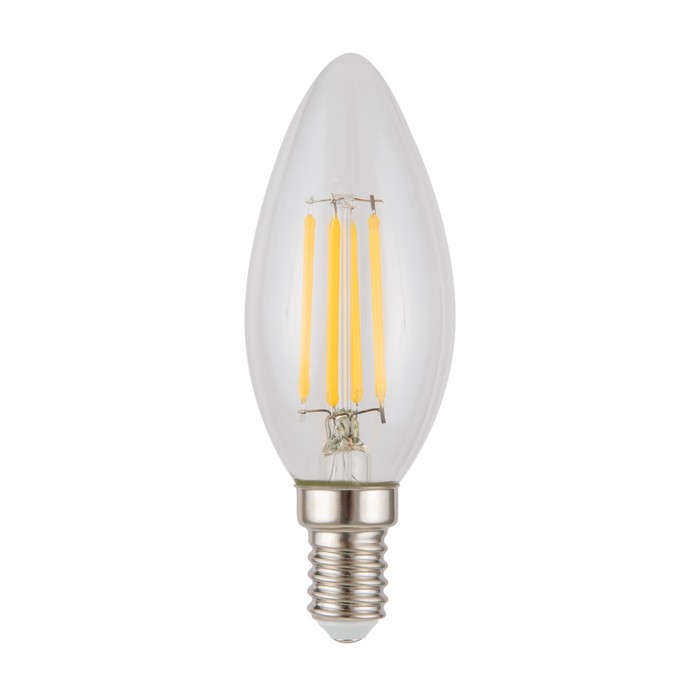 Лампа Voltega 8460, 5Вт, 9,8х10 см, E14, 400Лм, 2800К, цвет прозрачный