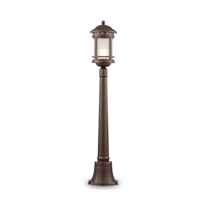 Светильник ландшафтный Outdoor O031FL-01BR, 1х60Вт, 22,5х22,5х105 см, E27, цвет коричневый