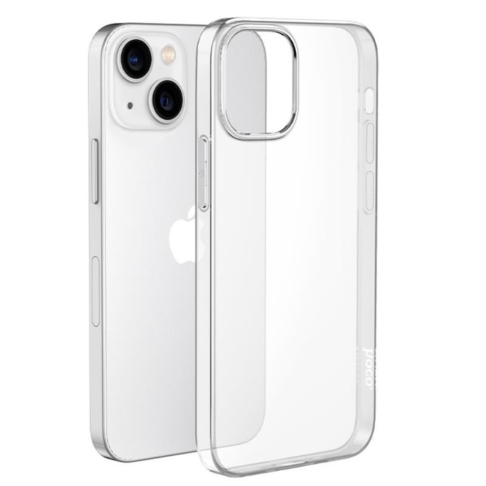 Чехол Hoco для Iphone 15 Plus, силиконовый, толщина 1.1 мм, прозрачный силиконовый чехол на meizu 15 plus узор из слонов для мейзу 15 плюс