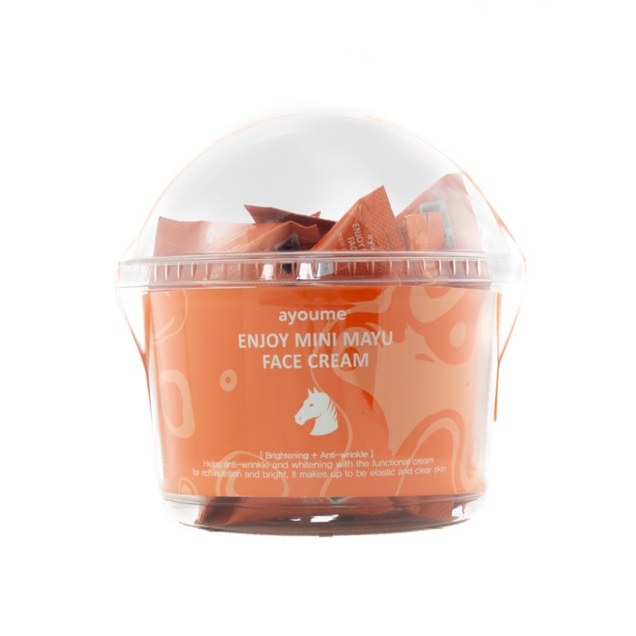 Крем для лица Ayoume Enjoy Mini Mayu Face Cream с лошадиным жиром 3 г 30 шт 1441₽