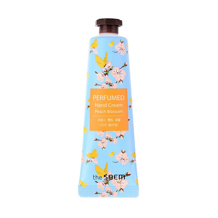 крем для рук парфюмированый the saem perfumed hand cream peach blossom 30 Крем для рук парфюмированый с персиком Perfumed Hand Cream -Peach Blossom, 30 мл