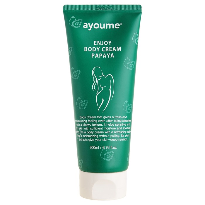 

Крем для тела Ayoume Enjoy Body Cream Papaya, увлажняющий, с экстрактом папайи, 200 мл