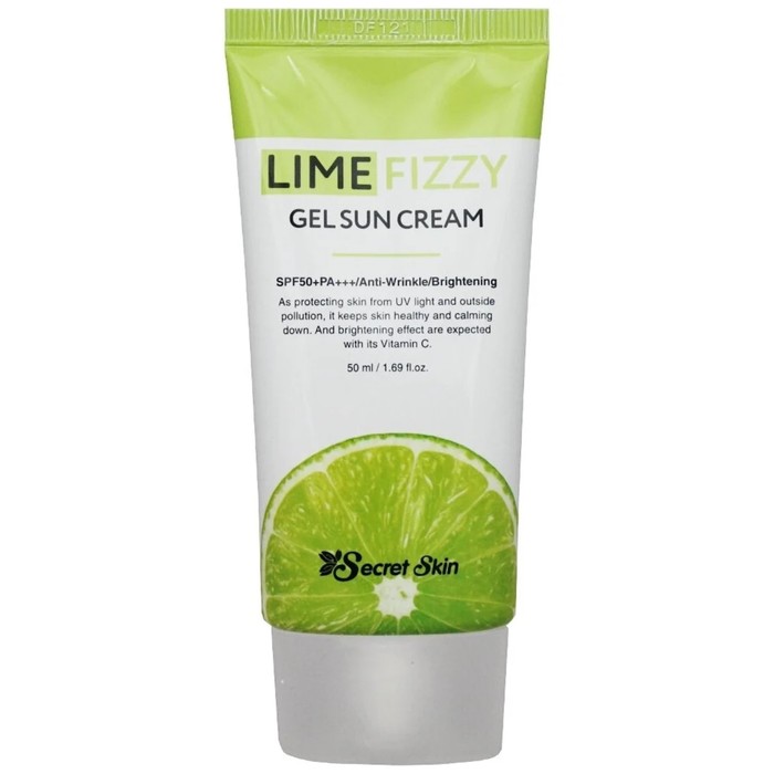 Крем для лица солнцезащитный Secret Skin Lime Fizzy Gel Sun Cream SPF50+, Pa+++, 50 мл крем для лица и тела secret skin lime fizzy gel sun cream 50 мл
