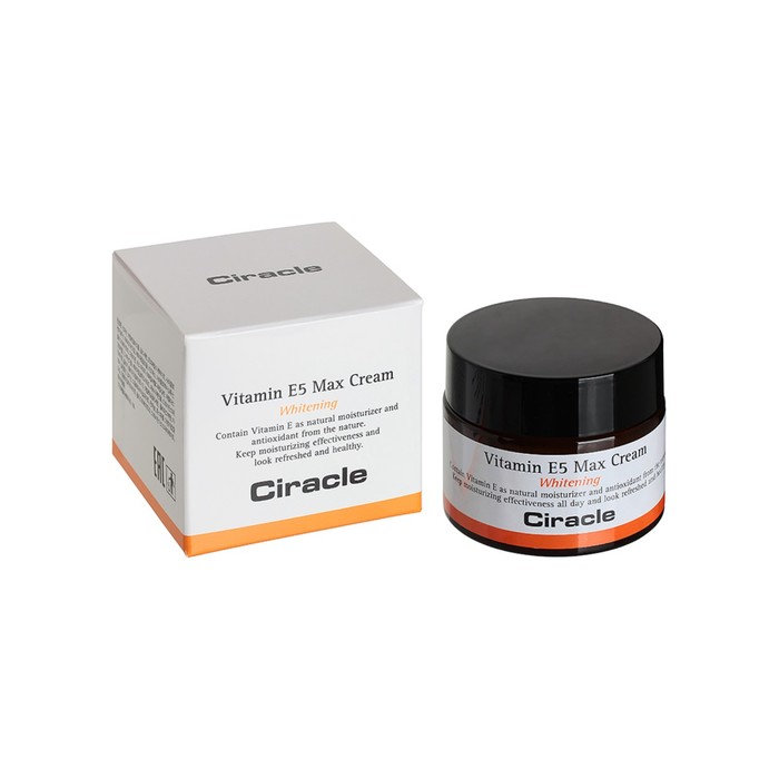 фото Крем-витамин для лица ciracle vitamin e5 max cream, осветляющий, 50 мл