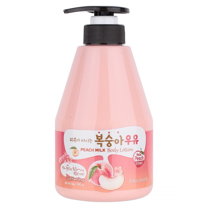 лосьон для тела с ароматом дальгона kwailnara dalgona suga candy milk body lotion 560g Лосьон для тела Kwailnara Peach Milk Body Lotion 560g