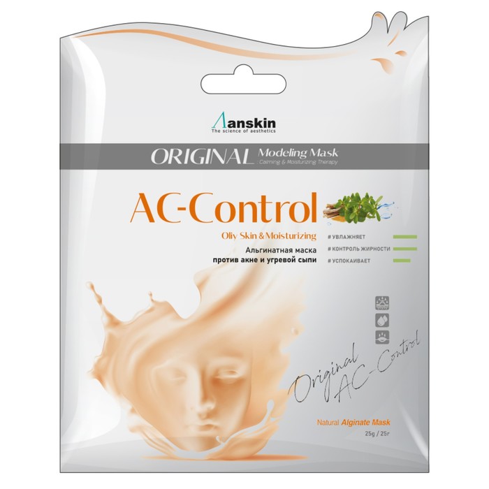 цена Маска альгинатная для проблемной кожи Anskin AC-Control Modeling Mask, 25 г