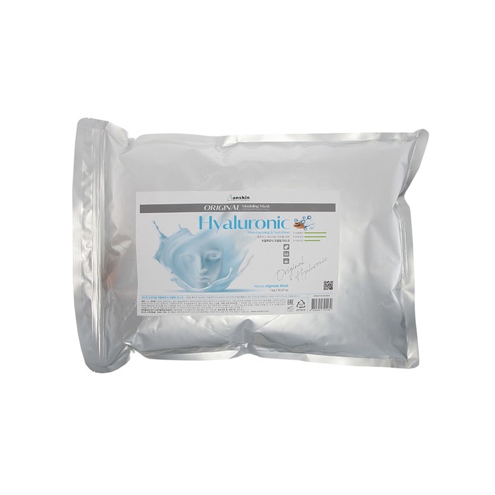 фото Маска альгинатная anskin hyaluronic modeling mask, с гиалуроновой кислотой, 1000 г