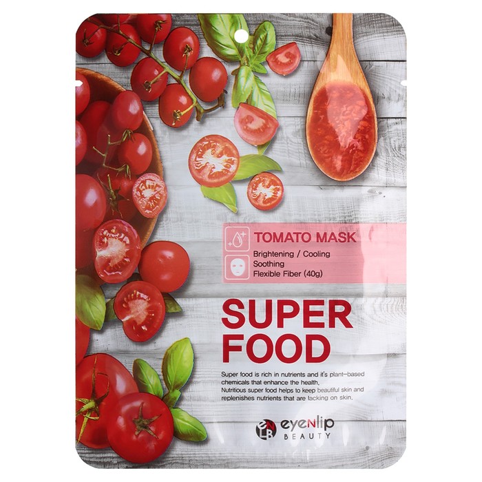 Маска для лица тканевая Eyenlip Super Food Tomato, 23 мл маска для лица eyenlip super food tomato 1 шт