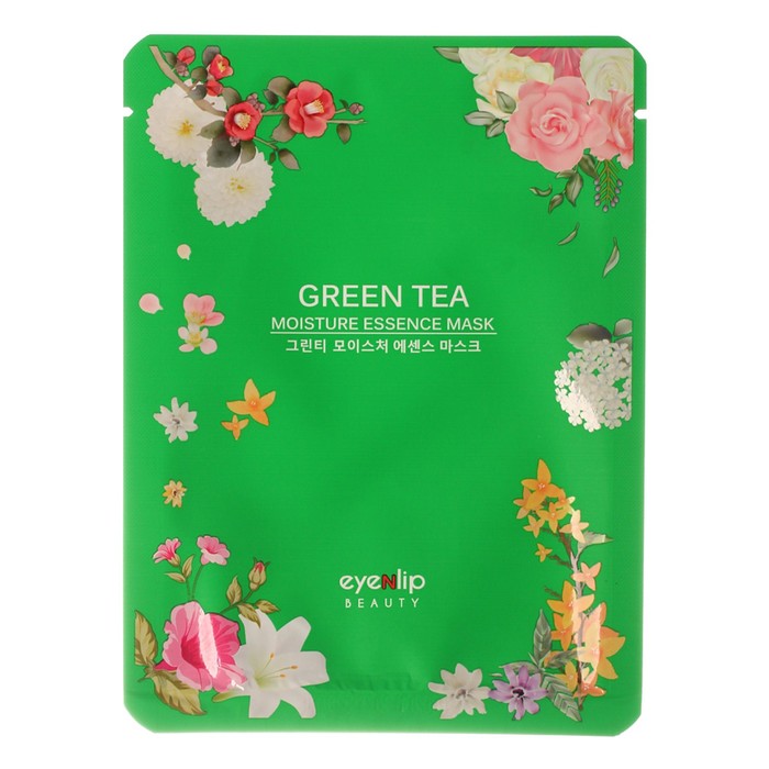 цена Маска для лица тканевая Eyenlip Moisture Essence Mask Green Tea, 25 мл