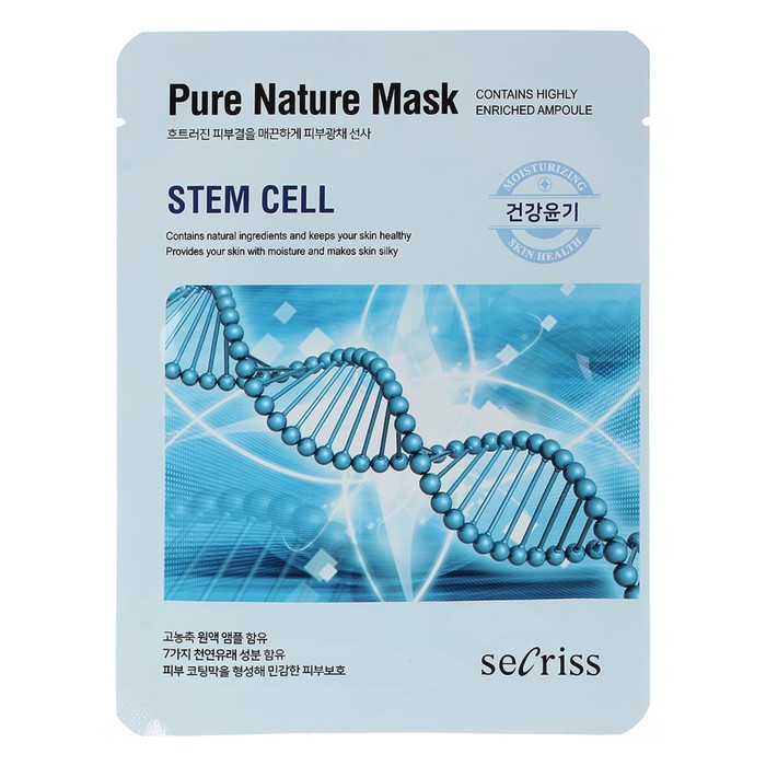Маска для лица тканевая Anskin Secriss Pure Nature Stem cell, 25 мл