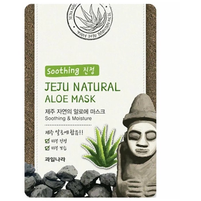 

Маска на таканевой основе для лица увлажняющая Jeju Nature's Aloe Mask 20 мл