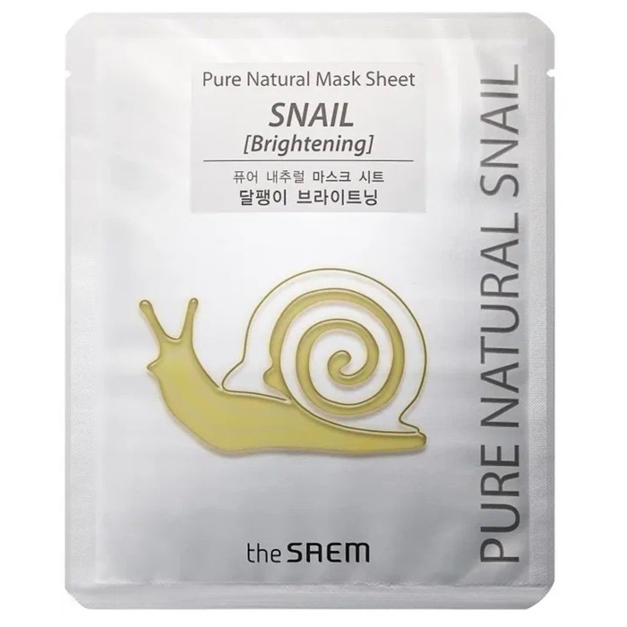 Маска на тканевой основе Pure Natural Mask Sheet (Snail Brightening)