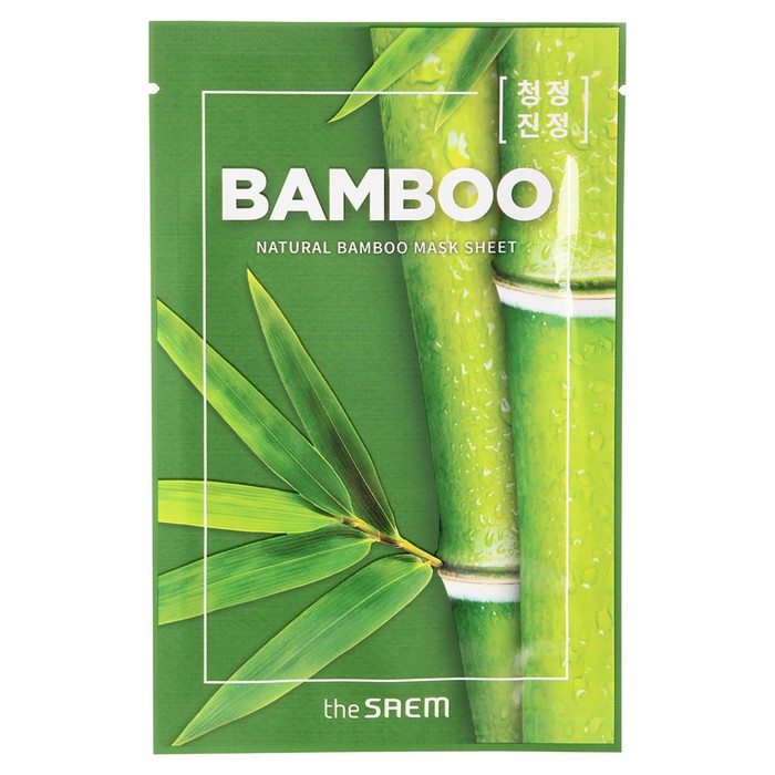Маска для лица тканевая The Saem Natural Mask Sheet Bamboo, 21 мл