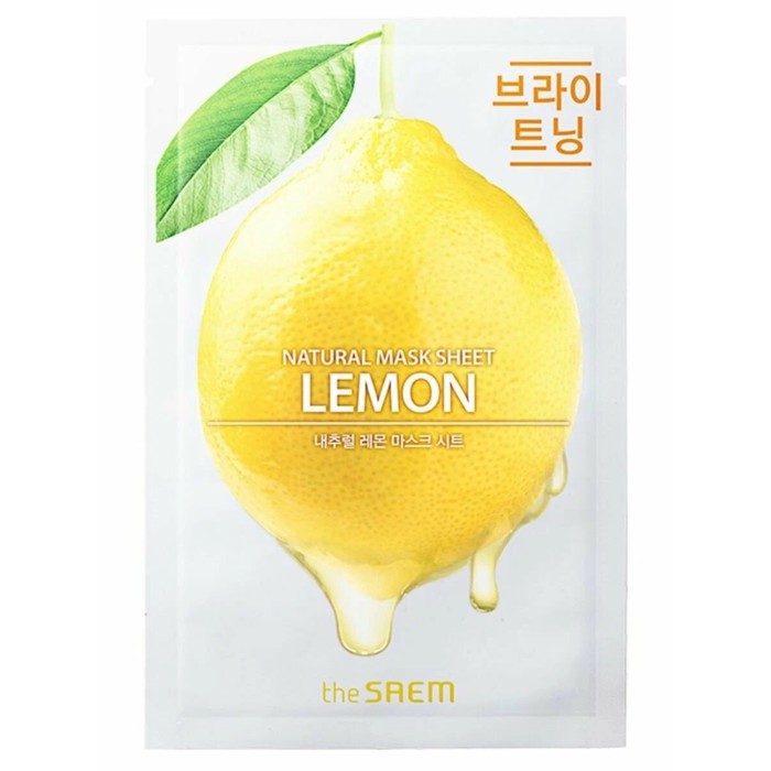 

Маска для лица тканевая The Saem Natural Mask Sheet Lemon, 21 мл