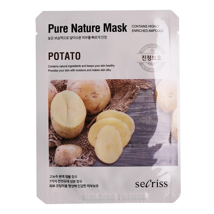Маска тканевая Anskin Secriss Pure Nature Potato, 25 мл маска для лица тканевая anskin secriss pure nature potato 1 шт