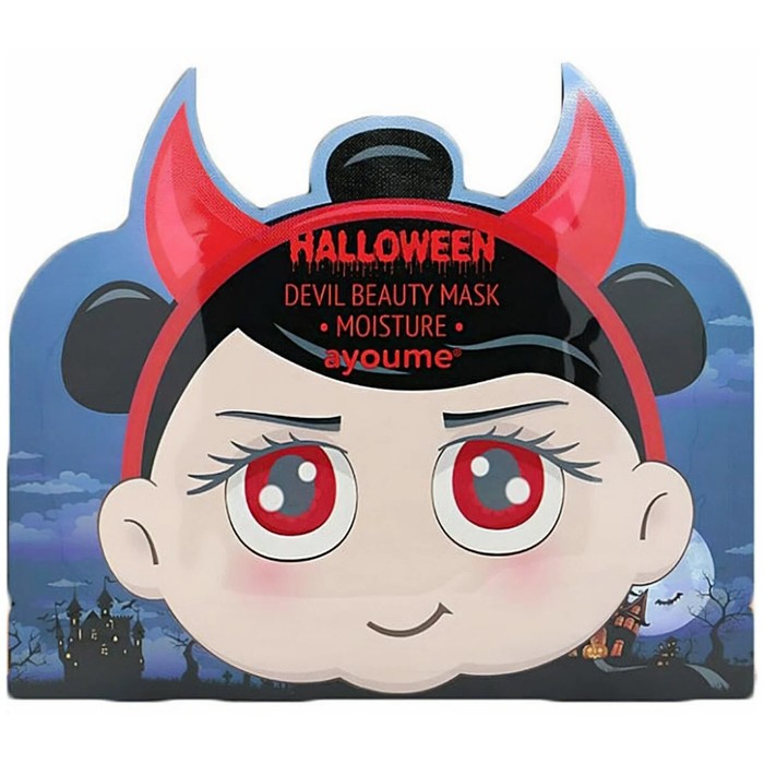Маска Ayoume Halloween Devil Beauty Mask, увлажняющая, с гиалуроновой кислотой
