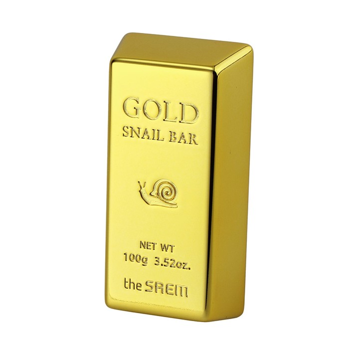

Мыло для умывания с экстрактом золота, муцина улитки, оливы Gold Snail Bar, 100 гр